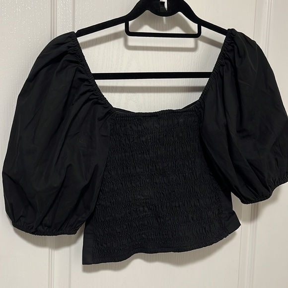 GAP Puff Sleeve Crop Top, Fitted silhouette - Picture 5 of 5